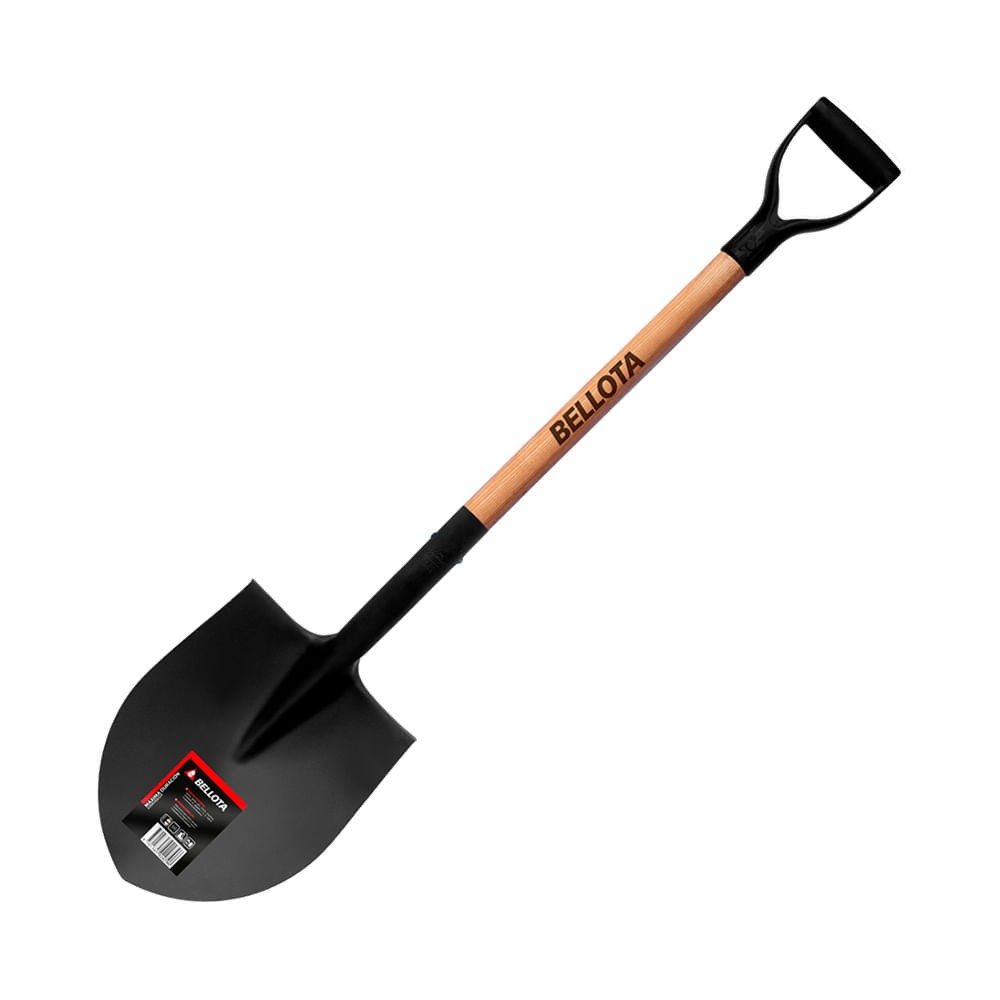 Pala metálica mango de madera