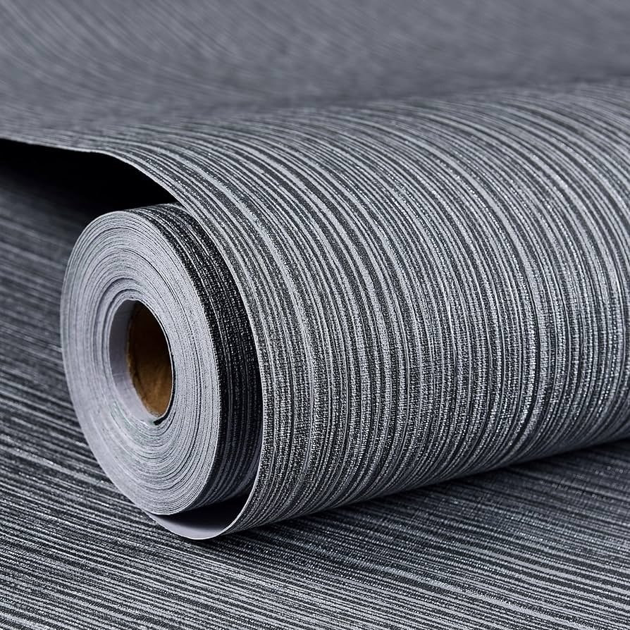 Papel tapiz vinílico gris texturizado