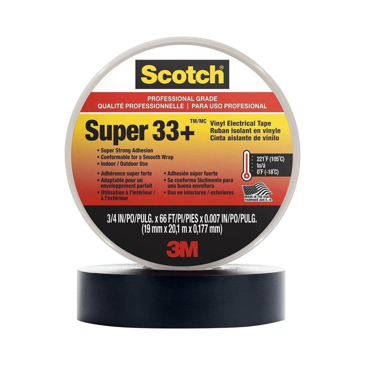 Cinta aislante 3/4" 200MTS